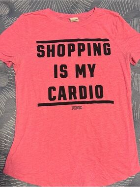 Victoria's Secret PINK Coral-Pink Label Tee